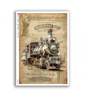 VEHICLES-0093. Carta di riso veicoli per decoupage.