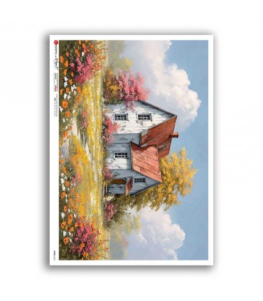 VIEWS-0242. Carta di Riso paesaggi per decoupage