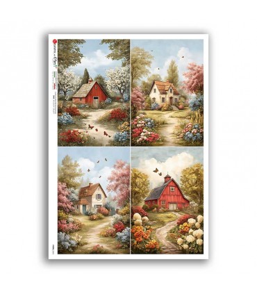 VIEWS-0243. Landscape Rice paper  for the decoupage.