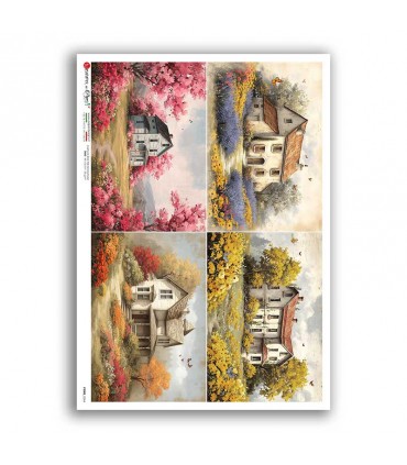 VIEWS-0244. Landscape Rice paper  for the decoupage.