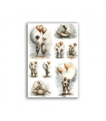 GF-BABY-038. Carta di riso grande formato