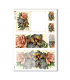 FLOWERS-0249. Papel de Arroz victoriano flores para decoupage.