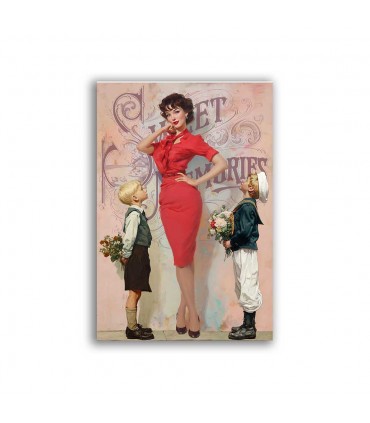 GF-PIN-UP-035. Carta di riso grande formato