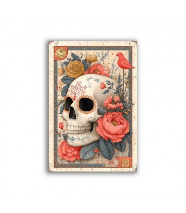 GF-SKULLS-047. Rice paper large format