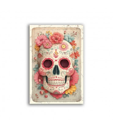 GF-SKULLS-049. Rice paper large format