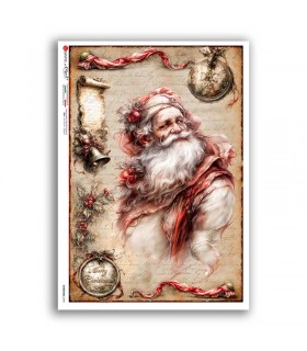 CHRISTMAS-0398. Victorian Christmas Rice Paper for decoupage.