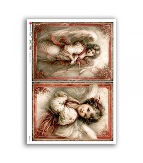 CULT-0200. Papel de Arroz sacras para decoupage.
