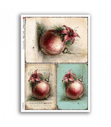 OLD OBJECTS-0059. Carta di riso oggetti vintage per decoupage.