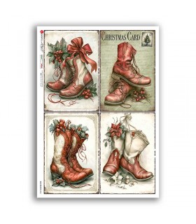 OLD OBJECTS-0060. Carta di riso oggetti vintage per decoupage.