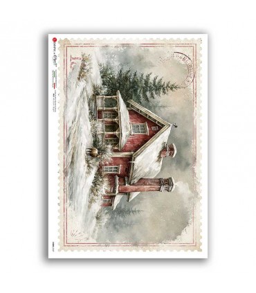 VIEWS-0247. Carta di Riso paesaggi per decoupage