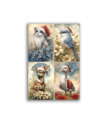 GF-ANIMALS-129. Papel de arroz de gran tamaño