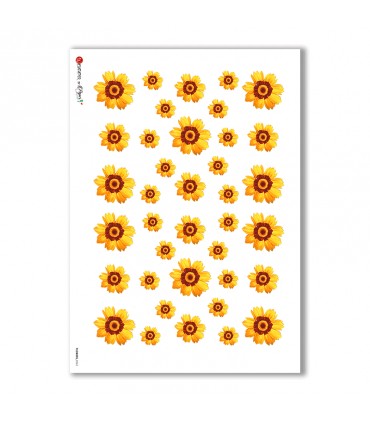 FLOWERS-0262. Rice Paper flowers for decoupage.