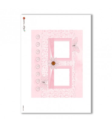 ALBUM-L-0064. Papel de Arroz album para decoupage.