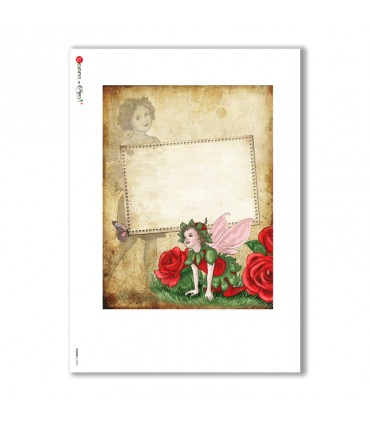 ALBUM-L-0065. Carta di riso album per decoupage.