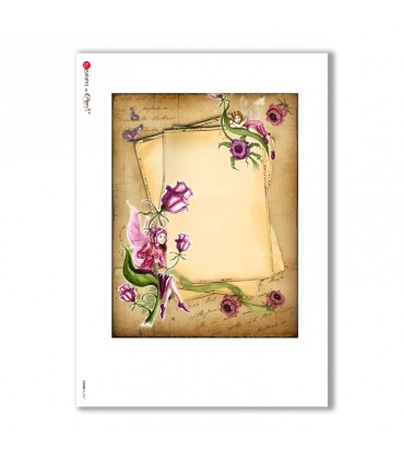 ALBUM-L-0067. Carta di riso album per decoupage.