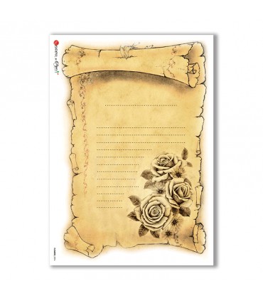 FLOWERS-0294. Victorian Rice Paper flowers for decoupage.