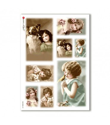 OLD-PHOTOS-0009. Victorian Rice Paper for decoupage.