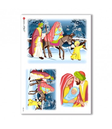 CULT-0002. Carta di riso sacra per decoupage.