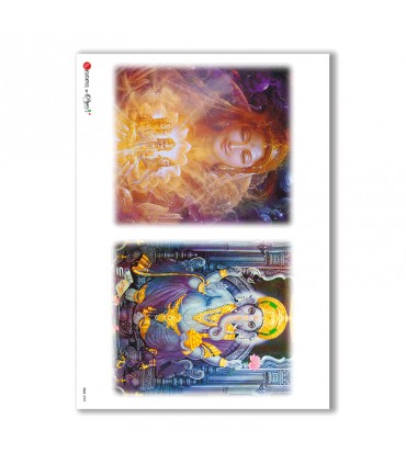 CULT-0009. Carta di riso sacra per decoupage.