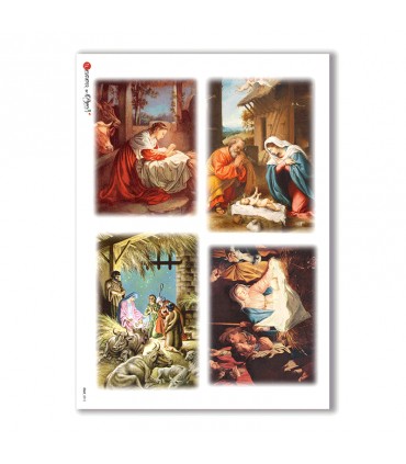 CULT-0011. Papel de Arroz sacras para decoupage.