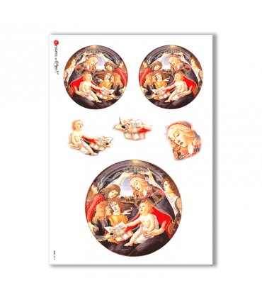 CULT-0013. Papel de Arroz sacras para decoupage.