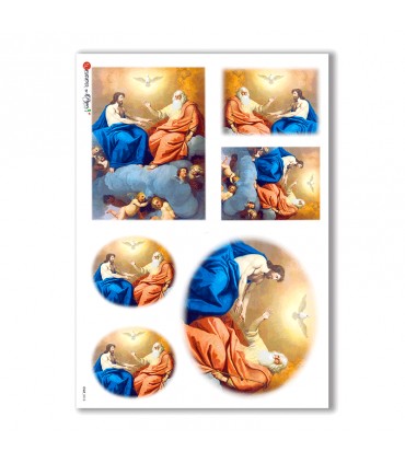 CULT-0018. Carta di riso sacra per decoupage.