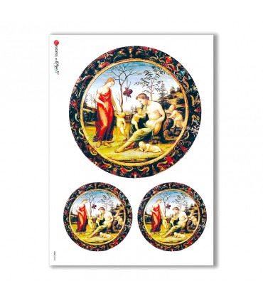 CULT-0020. Carta di riso sacra per decoupage.