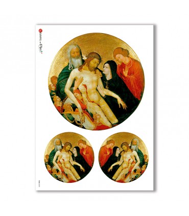 CULT-0023. Papel de Arroz sacras para decoupage.