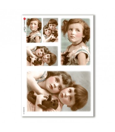 OLD-PHOTOS-0032. Victorian Rice Paper for decoupage.