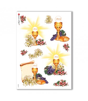 CULT-0027. Holy Rice Paper for decoupage.