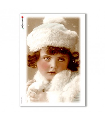 OLD-PHOTOS-0039. Carta di riso vittoriana per decoupage.