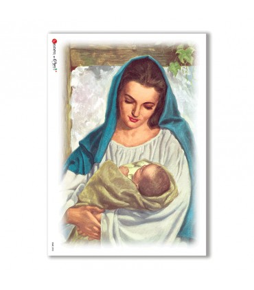 CULT-0032. Carta di riso sacra per decoupage.