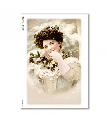 OLD-PHOTOS-0047. Carta di riso vittoriana per decoupage.