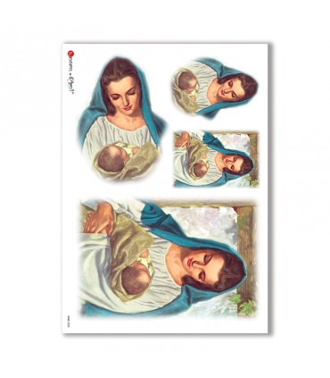 CULT-0033. Carta di riso sacra per decoupage.