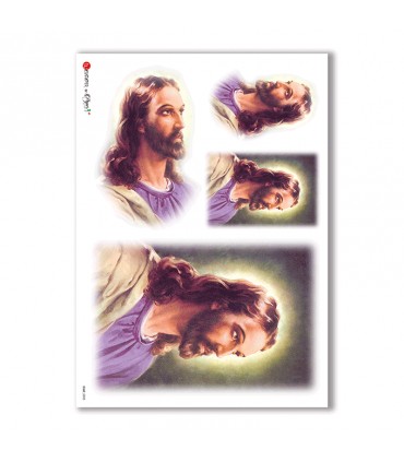 CULT-0035. Papel de Arroz sacras para decoupage.