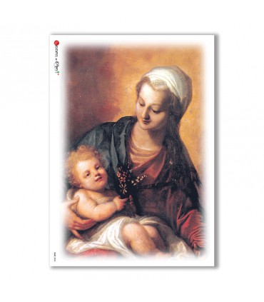 CULT-0036. Carta di riso sacra per decoupage.