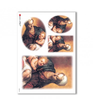 CULT-0037. Carta di riso sacra per decoupage.