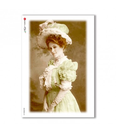 OLD-PHOTOS-0060. Carta di riso vittoriana per decoupage.