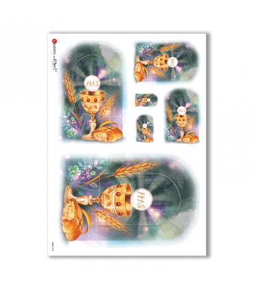 CULT-0047. Carta di riso sacra per decoupage.