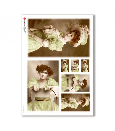 OLD-PHOTOS-0061. Victorian Rice Paper for decoupage.