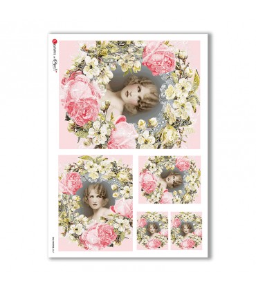 OLD-PHOTOS-0067. Victorian Rice Paper for decoupage.