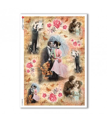 OLD-PHOTOS-0076. Victorian Rice Paper for decoupage.