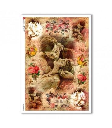 OLD-PHOTOS-0077. Victorian Rice Paper for decoupage.