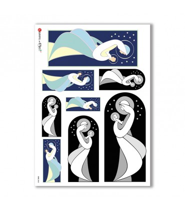 CULT-0062. Holy Rice Paper for decoupage.