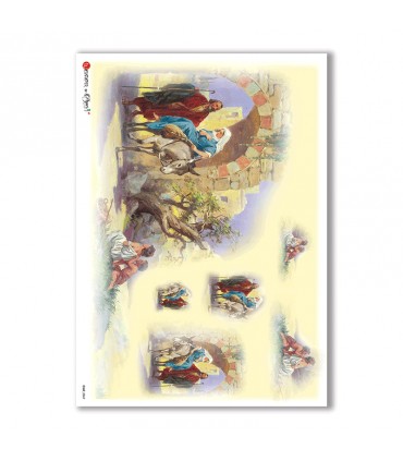 CULT-0069. Papel de Arroz sacras para decoupage.