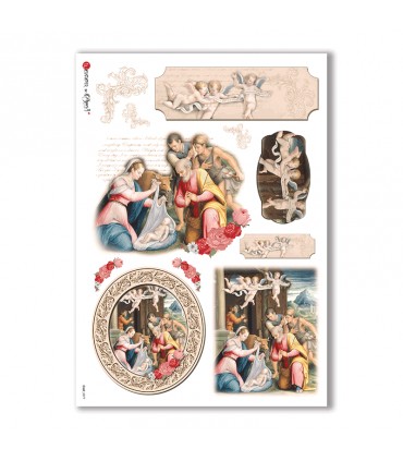 CULT-0077. Holy Rice Paper for decoupage.