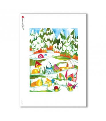 ALBUM-L-0085. Rice Paper album for decoupage.