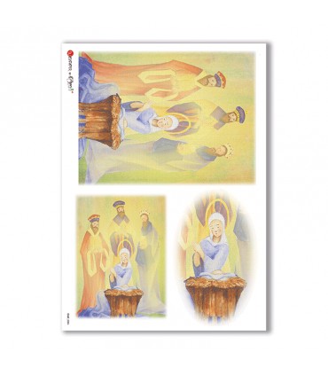 CULT-0084. Carta di riso sacra per decoupage.