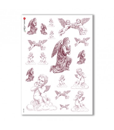 CULT-0085. Papel de Arroz sacras para decoupage.