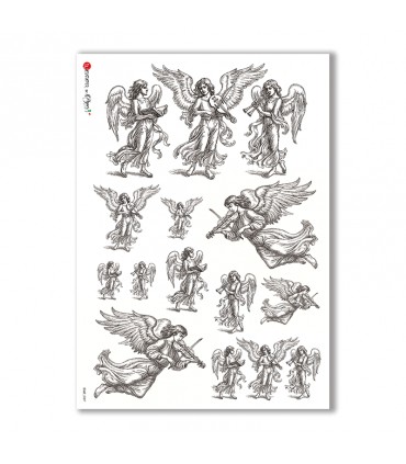 CULT-0087. Papel de Arroz sacras para decoupage.